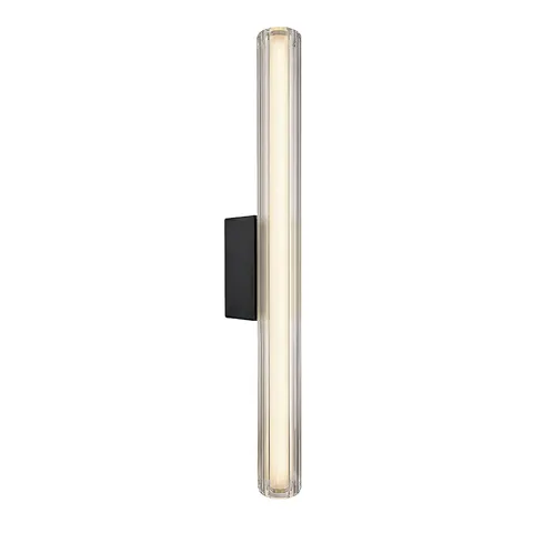 Lampa ścienna kinkiet Linea LP-0510/1W-61 BK Light Prestige Szkło / Transparentny