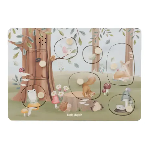 Little Dutch Puzzle dźwiękowe Forest Friends