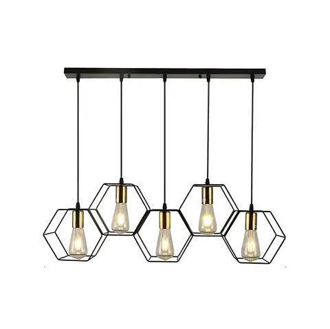 Lampa wisząca Honey ABIGALI-LWH-5XE27 Abigali 5xE27 Czarny