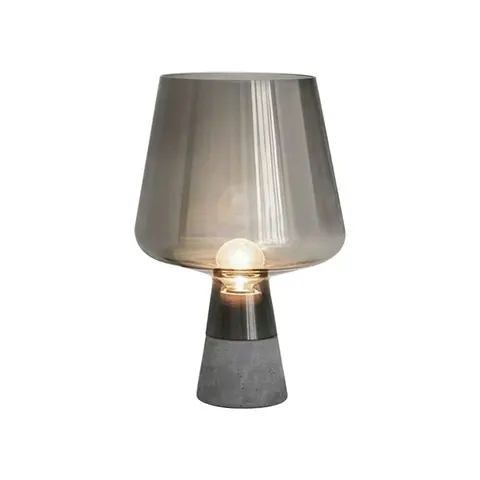 Lampa stojąca stołowa Goblet ABIGALI-TLS-E14 Abigali 1xE14 Szkło Przydymiony