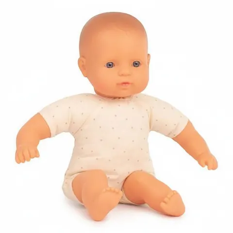 Miniland Baby Lalka z miękkim brzuchem Rasa Europejska 32cm