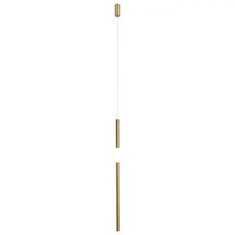 Lampa wisząca Line ST-1689L Step into Design 2xLED 5W Żelazo/Akryl Mosiądz Szczotkowany