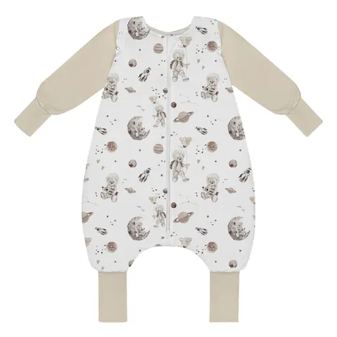 Śpiworek do spania z nogawkami i odpinanymi rękawami Space Teddy Light BabySteps