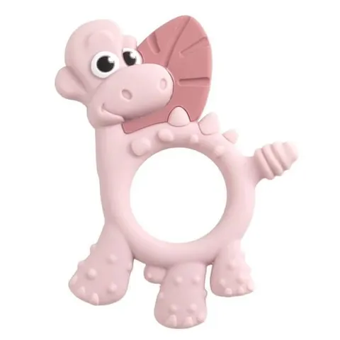 Gryzak sensoryczny Dotty Dinozaur Blush BiBADO