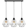 Lampa wisząca BASKET BLACK 3xE27 | MLP7215 Milagro
