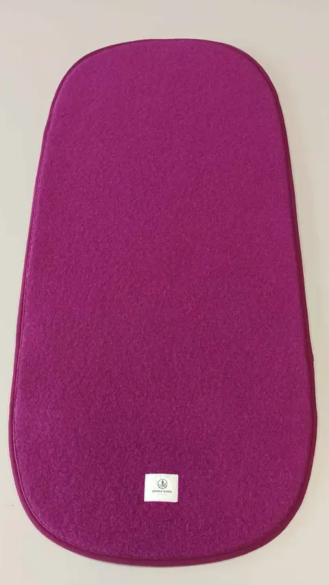 Wkładka antypotowa do gondoli z wełny merino Fuksja Simple Wool