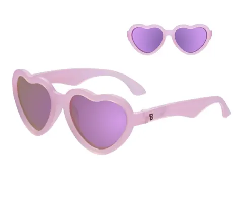 Okulary dla dzieci z polaryzacją Heart Pink 3-5 lat Babiators