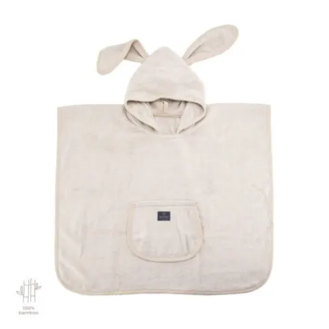 Ponczo bambusowe – Linen Beige Makaszka