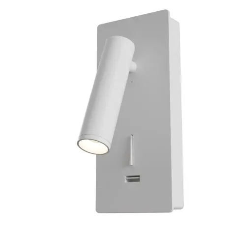 Lampa ścienna kinkiet Mirax C041WL-L3W3K Maytoni LEDx3W Metal/ Biały/