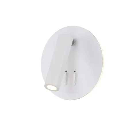 Lampa ścienna kinkiet Ios 176 C176-WL-01-6W-W Maytoni LEDx9W Aluminium/ Biały/