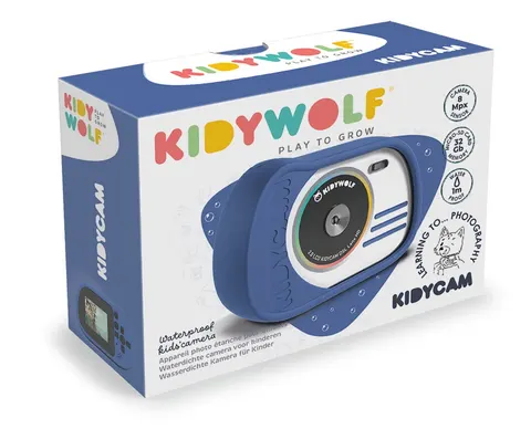 Kidycam aparat fotograficzny wodoodporny niebieski Kidywolf
