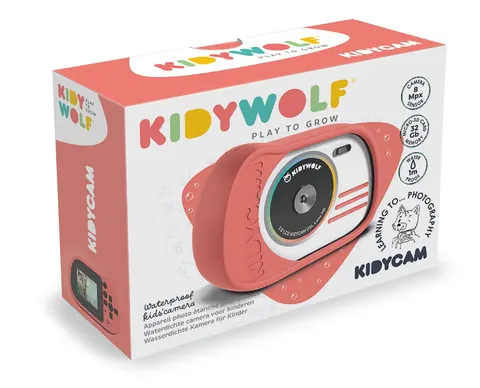 Kidycam aparat fotograficzny wodoodporny różowy Kidywolf