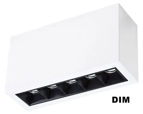 Plafon techniczny Mistic Icon MSTC-05411253 Mistic Lighting LED wymienny 5x10W 1150lm 4000K Czarny/Biały