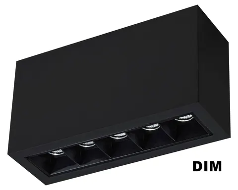 Plafon techniczny Mistic Icon MSTC-05411251 Mistic Lighting LED wymienny 5x10W 1150lm 4000K Czarny