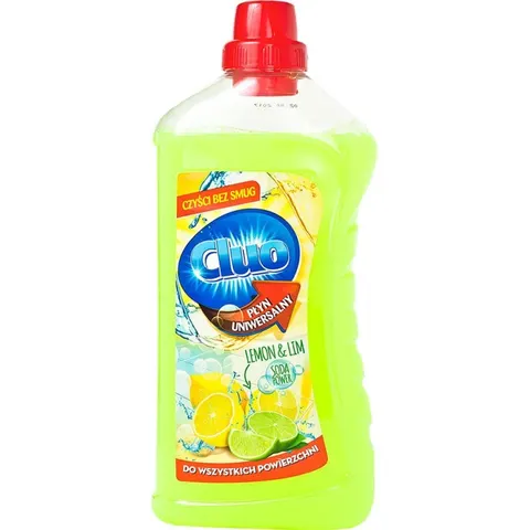 CLUO Płyn uniwersalny do mycia podłóg, SODA LEMON & LIM, 1 l