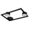 Lampa sufitowa Plafon FRAME Sigma Lighting 2x GX53 MAX 12 W LED Stal lakierowana Czarny/Czarny