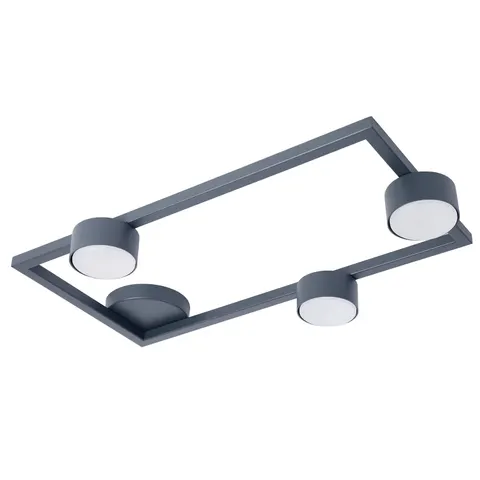 Lampa sufitowa Plafon FRAME Sigma Lighting 3x GX53 MAX 12 W LED Stal lakierowana Grafit/Grafit