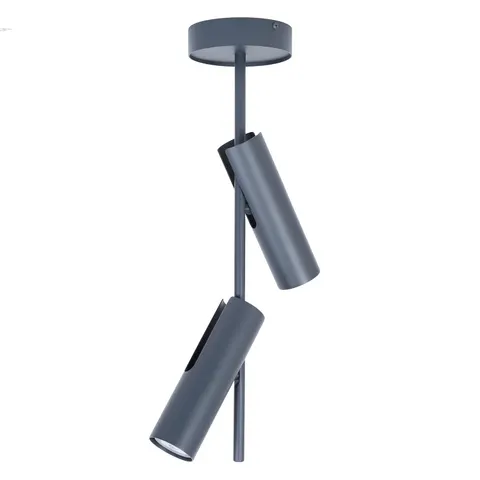 Lampa sufitowa Plafon Spot LEDA Sigma Lighting 2xGU10 max 10W led Stal lakierowana Grafit/Grafit