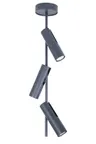 Lampa sufitowa Plafon Spot LEDA Sigma Lighting 3xGU10 max 10W led Stal lakierowana Grafit/Grafit