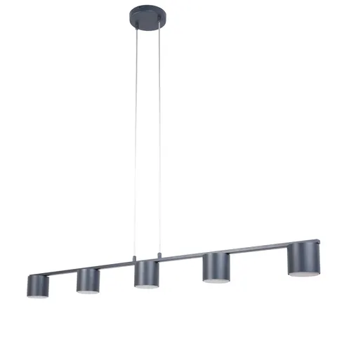 Lampa wisząca MILA Sigma Lighting 5x GX53 MAX 12 W LED Stal lakierowana Grafit/Grafit