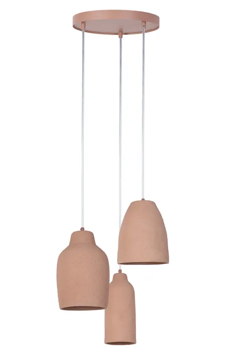 Lampa wisząca NORA Sigma Lighting 3xE27 max 15W LED Stal lakierowana Mocca/Mocca
