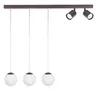 Lampa wisząca TAVIRA Sigma Lighting 3XG9 MAX 12W LED, 2XGU10 MAX 10W LED Stal lakierowana Brąz/Biały,Brąz