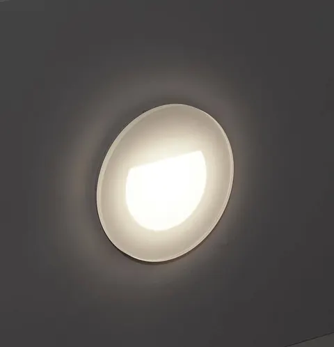 Ramka oprawy schodowej Mistic Dot R Glass/White MSTC-05411902 Mistic Lighting Szkło Biały