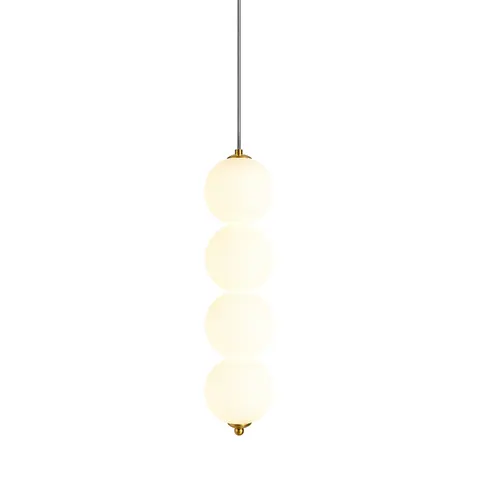Lampa wisząca Abigali Pontti4 12W złoty/mleczne kule