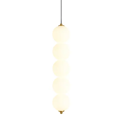 Lampa wisząca Abigali Pontti5 15W złoty/mleczne kule