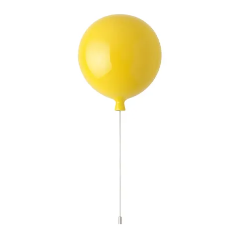 Lampa wisząca Abigali Baloon E27 do pokoju dziecięcego 20cm żółty