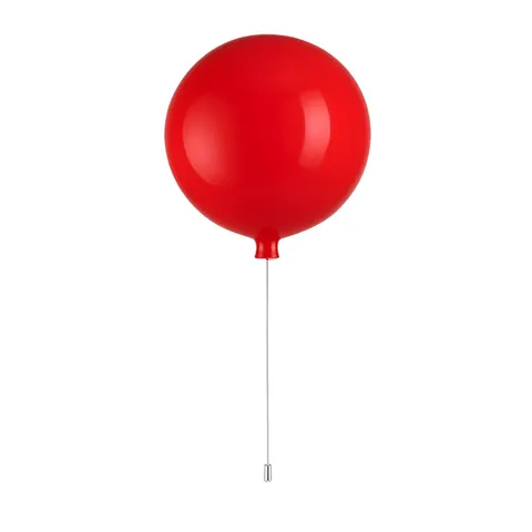 Lampa wisząca Abigali Baloon E27 do pokoju dziecięcego 20cm czerwony