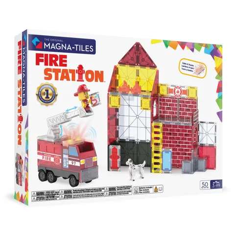 MAGNA-TILES Klocki Magnetyczne Fire Station 50 el