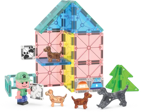 Klocki Magnetyczne Puppy Park 27 el. MAGNA-TILES