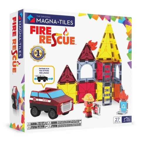 Klocki Magnetyczne Fire Rescue 27 el. MAGNA-TILES