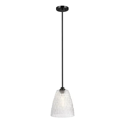 Lampa wisząca Windsor ELS-WINDSOR-P-BLK Elstead Lighting 1x60 W E27 Czarny