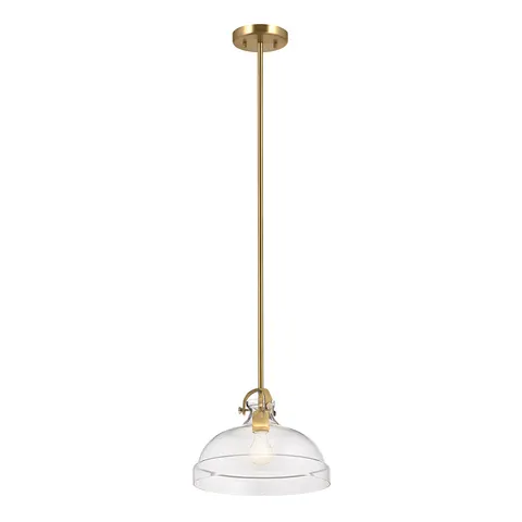 Lampa wisząca Hampton ELS-HAMPTON-P-PNBR Elstead Lighting 1x60 W E27 Naturalny mosiądz