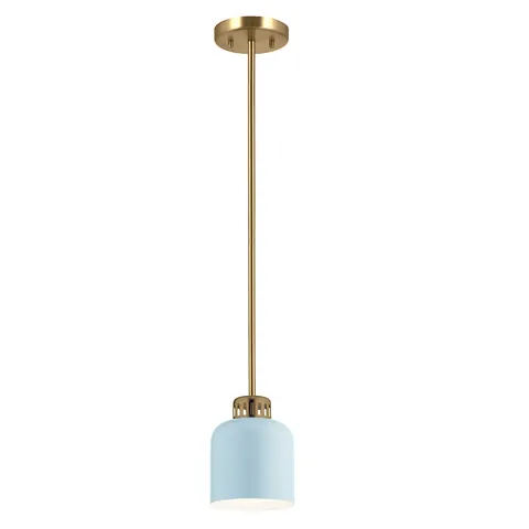 Lampa wisząca York ELS-YORK-MP-PNBR-PB Elstead Lighting 1x60 W E27 Naturalny mosiądz