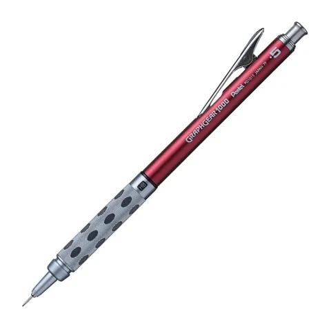 Ołówek automatyczny PENTEL GraphGear 1000 0,5 mm - czerwony