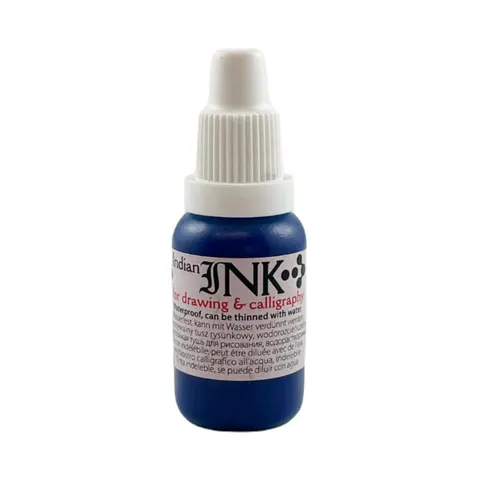 Tusz rysunkowy RENESANS Indian Ink 20 ml - błękit