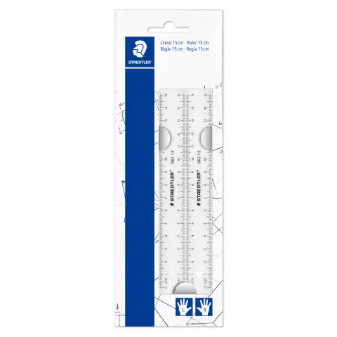 Linijka plastikowa STAEDTLER - 15 cm - 2 szt.