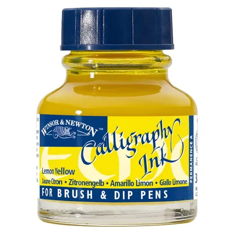 Tusz do kaligrafii WINSOR & NEWTON - lemon yellow