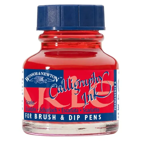 Tusz do kaligrafii WINSOR & NEWTON - scarlet