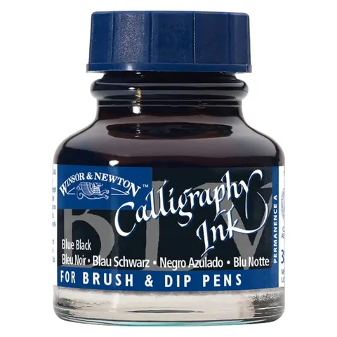 Tusz do kaligrafii WINSOR & NEWTON - blue black
