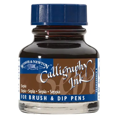 Tusz do kaligrafii WINSOR & NEWTON - sepia