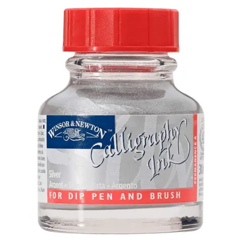 Tusz do kaligrafii WINSOR & NEWTON - silver
