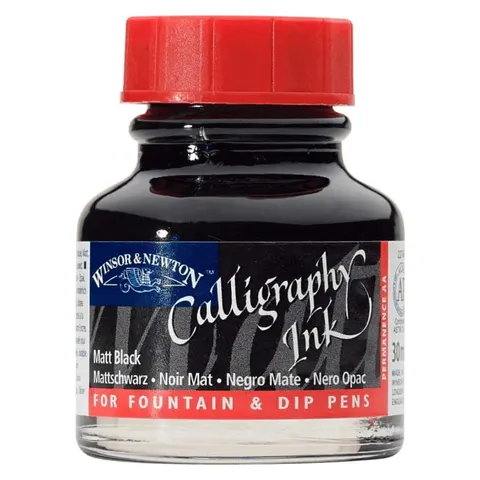 Tusz do kaligrafii WINSOR & NEWTON - black matt