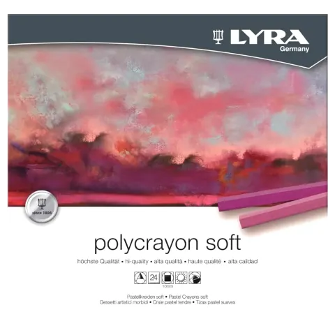 Pastele suche LYRA Polycrayon Soft - 24 kolory