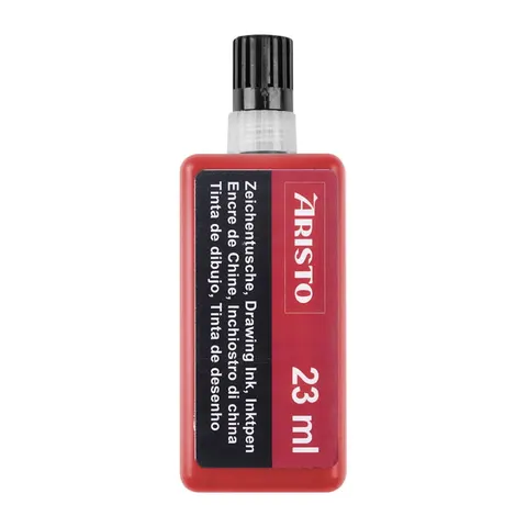 Tusz kreślarski ARISTO 23 ml - czerwony