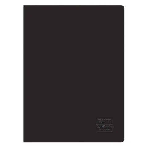 Zeszyt w kratkę A5 HERLITZ Rainbow Classic Collection - 96 kartek - czarny