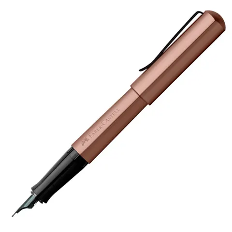 Pióro wieczne FABER-CASTELL Hexo - stalówka EF - brązowe